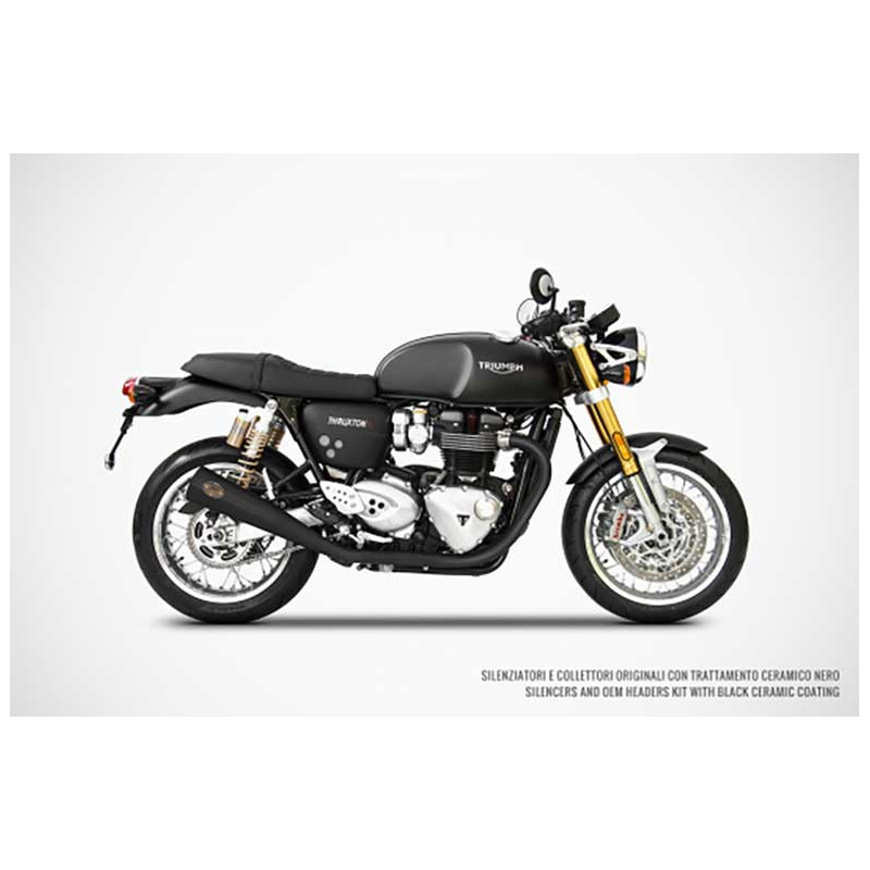 Double échappements coniques version thruxton 1200 Zard
