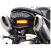 Double échappements position haute finition aluminium noir Zard