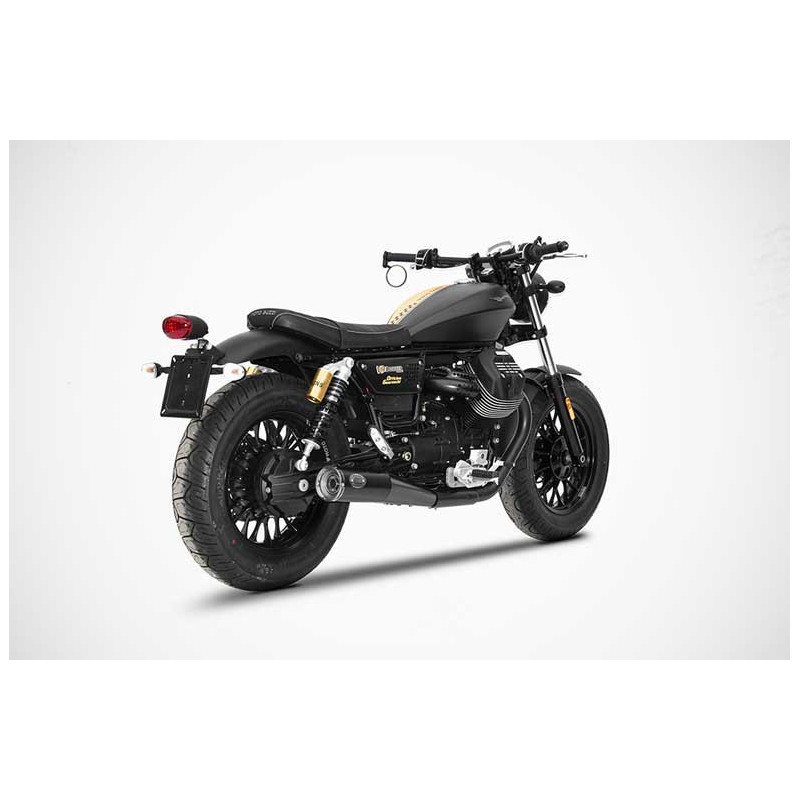 Double échappements slim inox guzzi v9 Zard