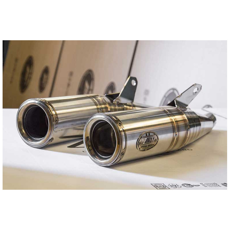Double échappements snake coniques inox  Zard
