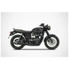 Double échappements vintage position basse version bonneville t120 Zard