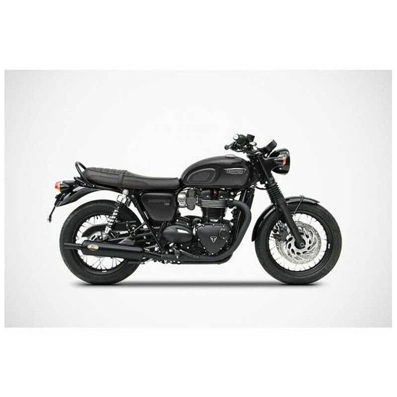 Double échappements vintage position basse version bonneville t120 Zard