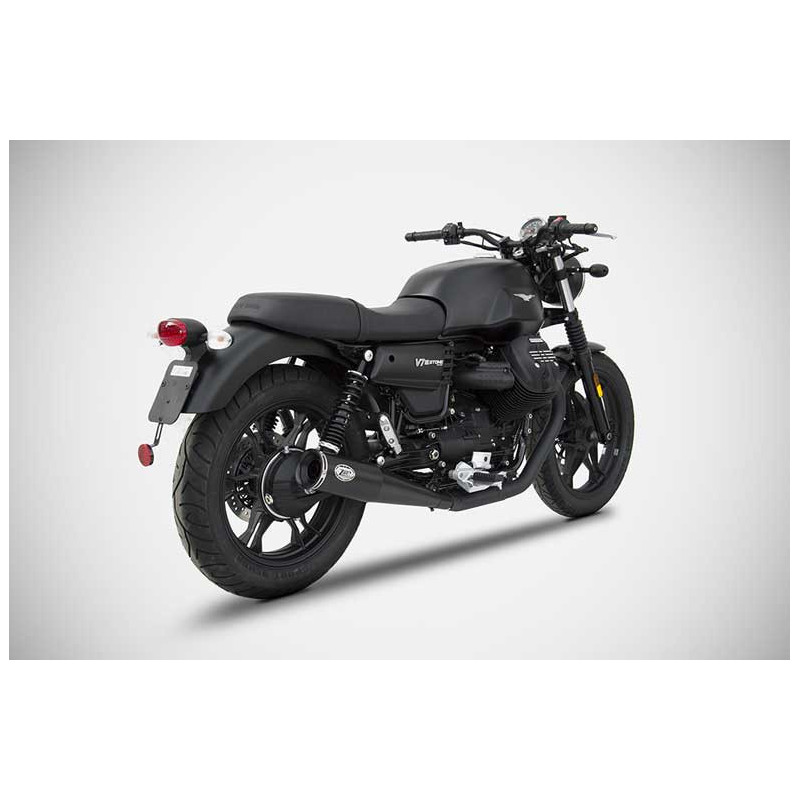 Double échappements Zuma chrome Guzzi v7 iii Zard