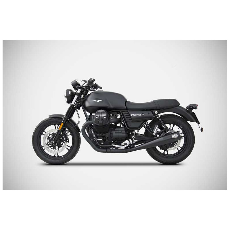 Double échappements Zuma chrome Guzzi v7 iii Zard