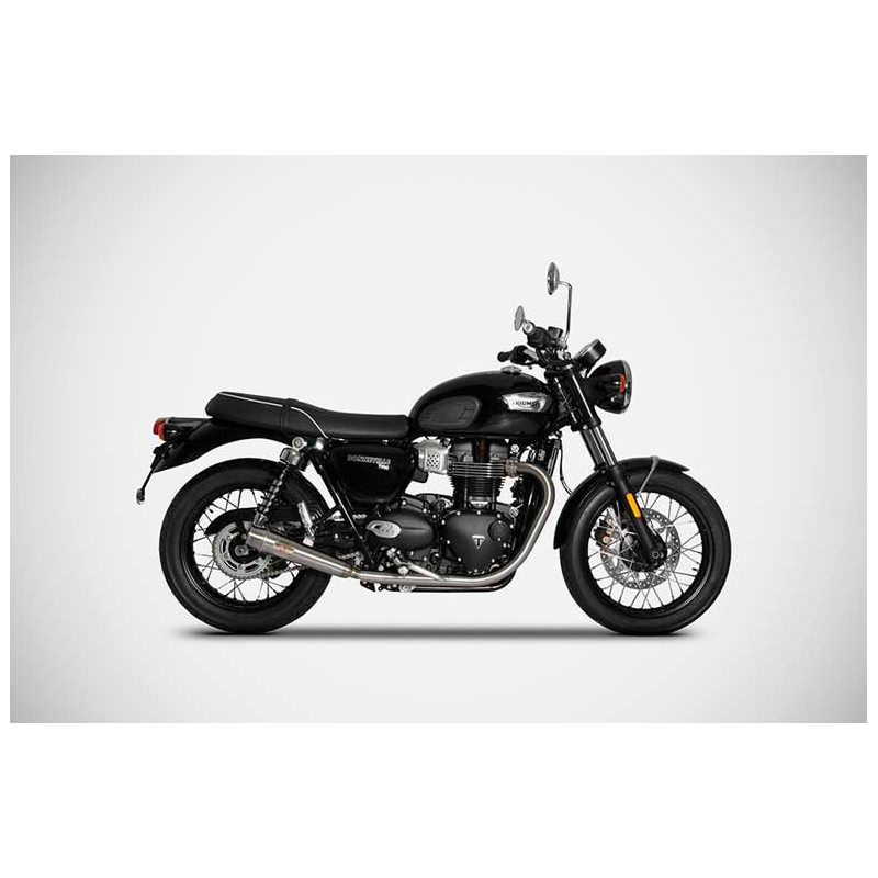 DOUBLE SILENCIEUX ZARD INOX TRIUMPH BONNEVILLE T120