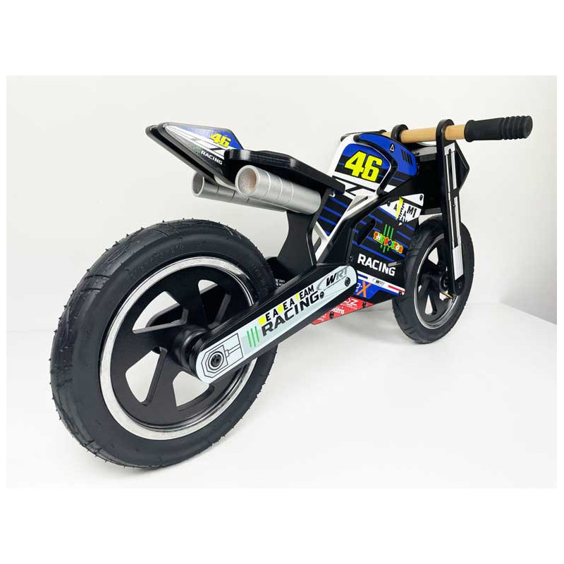 Draisiennes en bois noir avec Kit déco Valentino Rossi 46