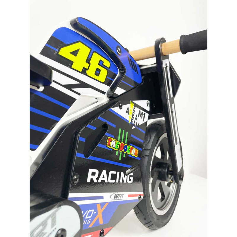 Draisiennes en bois noir avec Kit déco Valentino Rossi 46
