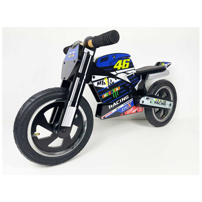 Draisiennes en bois noir avec Kit déco Valentino Rossi 46