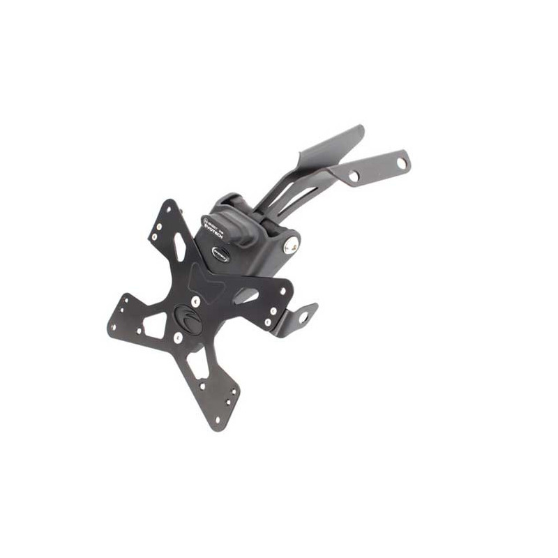 DUCATI HYPERMOTARD 1100/S/EVO / 796 SUPPORT DE PLAQUE REGLABLE DUCATI HYPERMOTARD 1100/S/EVO / 796 SUPPORT DE PLAQUE REGLABLE