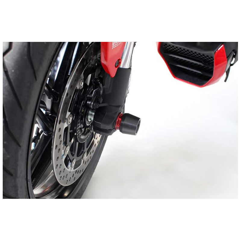 DUCATI HYPERMOTARD 821/939 / MONSTER 1200 ROULETTES DE PROTECTION ROUE AVANT EVO