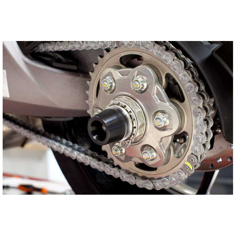 DUCATI MULTISTRADA 1200 ROULETTES DE PROTECTION ROUE ARRIERE EVOTECH