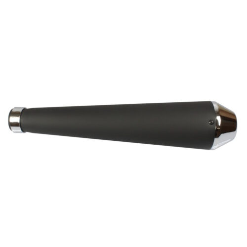 ECHAPPEMENT CONE COURT NON HOMOLOGUÉ NOIR EMBOUT CHROM 440MM