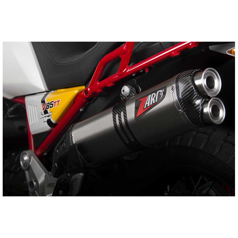 Echappement  haut Moto Guzzi v85 tt Zard