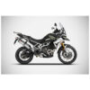 Echappement haut Triumph Tiger 900 inox embout carbone Zard
