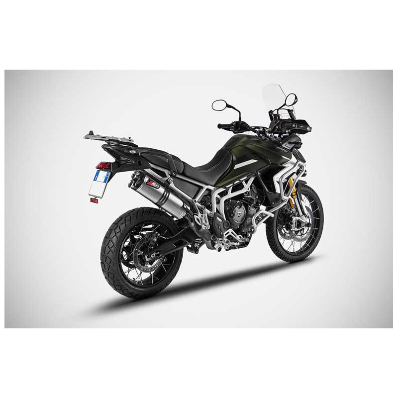 Echappement haut Triumph Tiger 900 inox embout carbone Zard