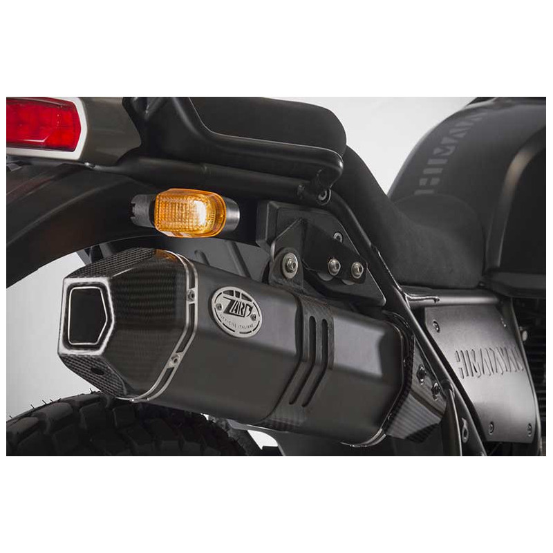 ECHAPPEMENT HAUT ZARD INOX EMBOUT CARBONE HIMALAYAN / SCRAM 41