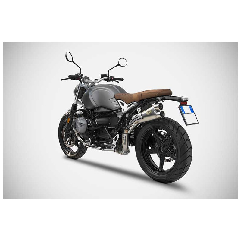 Echappement inox BMW R Nine T scrambler version limited edition Zard