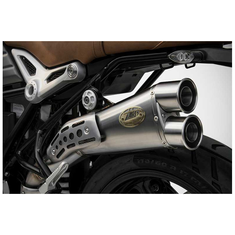 Echappement inox BMW R Nine T scrambler version limited edition Zard