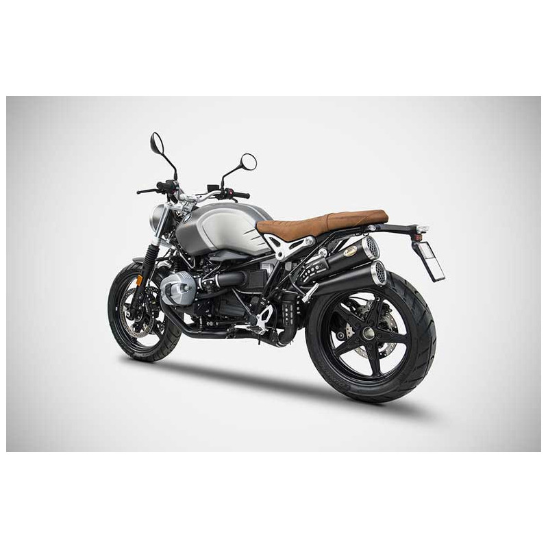 Echappement inox BMW R Nine T scrambler version thunderbolt Zard