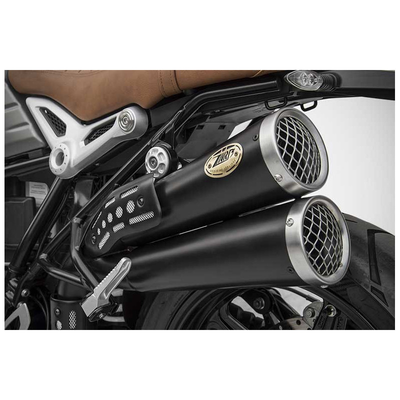 Echappement inox BMW R Nine T scrambler version thunderbolt Zard