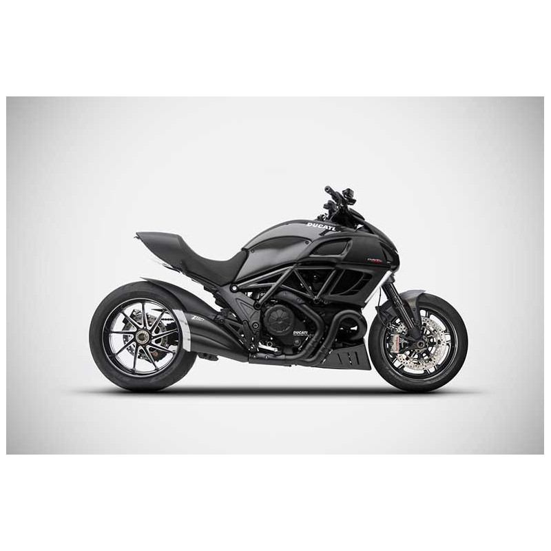 Echappement inox cat noir embout carbone Zard