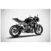 Echappement inox Triumph street triple 765 Zard