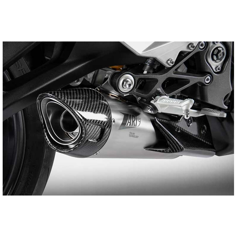Echappement inox Triumph street triple 765 Zard