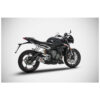 Echappement Triumph street triple 765 Zard