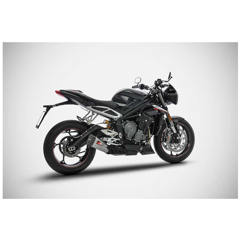 Echappement Triumph street triple 765 Zard