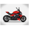 ECHAPPEMENT ZARD MAKO INOX PARE CHALEUR CARBONE DUCATI DIAVEL V4