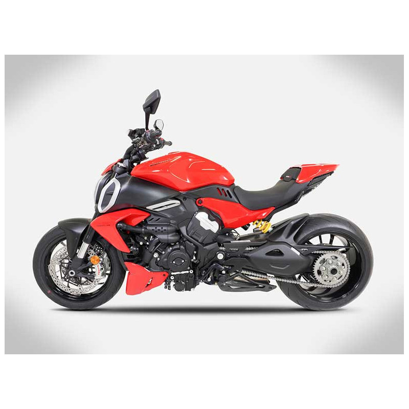 ECHAPPEMENT ZARD MAKO INOX PARE CHALEUR CARBONE DUCATI DIAVEL V4