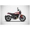 Echappement Zuma inox Ducati scrambler 800 Zard