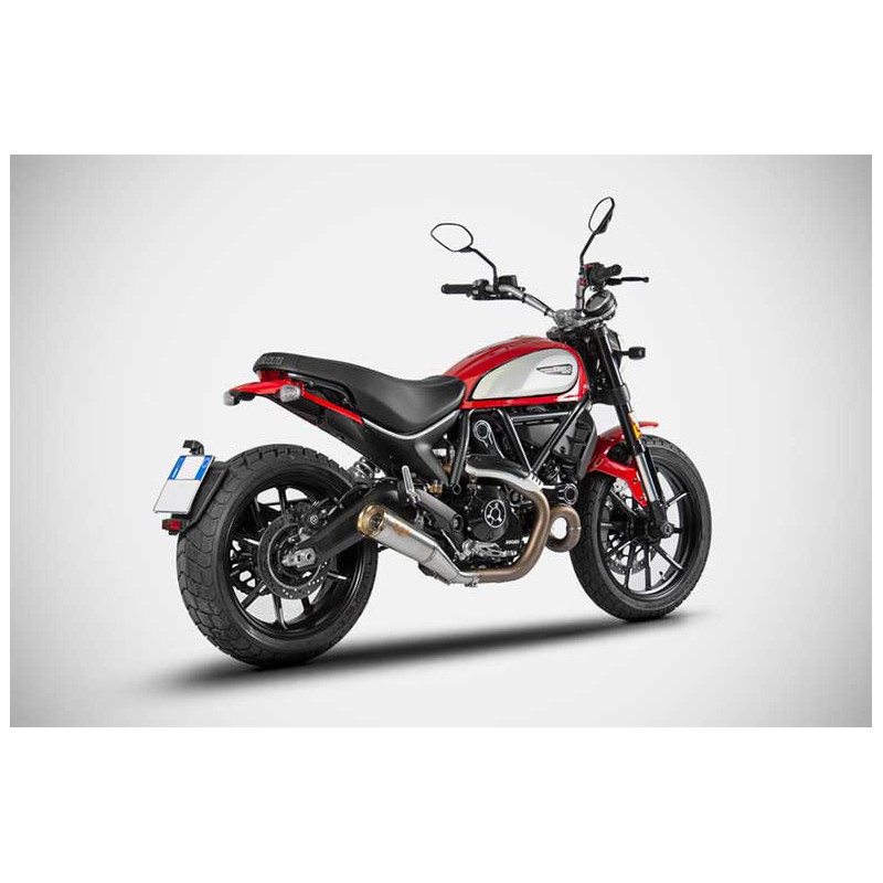 Echappement Zuma inox Ducati scrambler 800 Zard