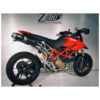 Echappements 2 sorties 102 db inox - carbone Zard Echappements 2 sorties 102 db inox - carbone Zard