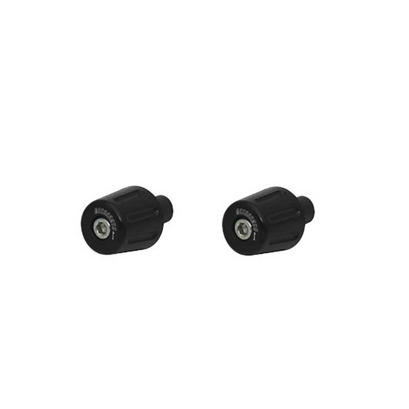 Embouts de guidon Accossato avec insert coloré adapté aux guidons diam. De 12 mm