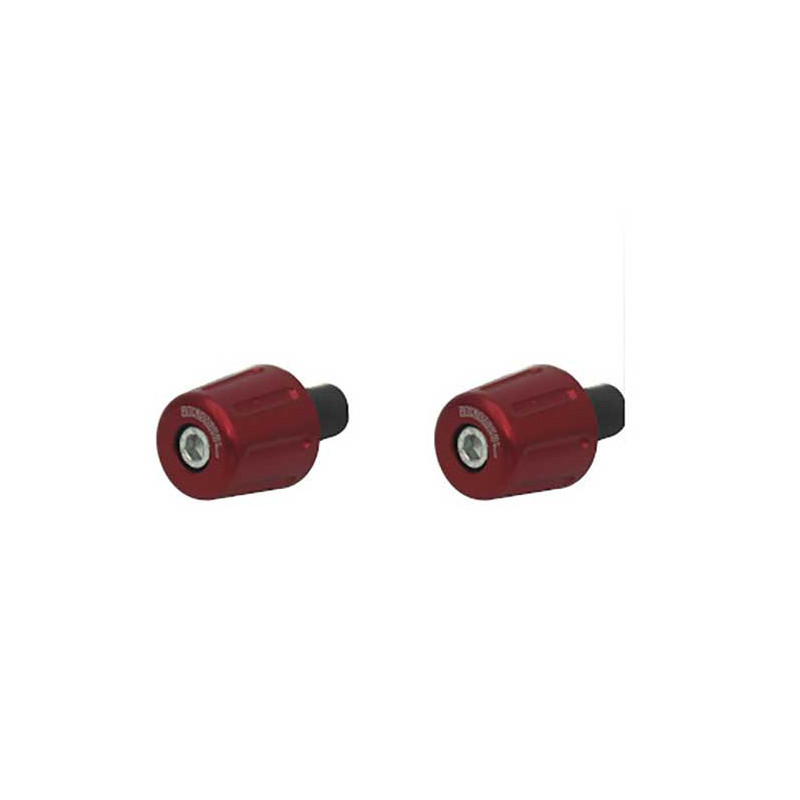 Embouts de guidon Accossato avec insert coloré adapté aux guidons diam. De 12 mm
