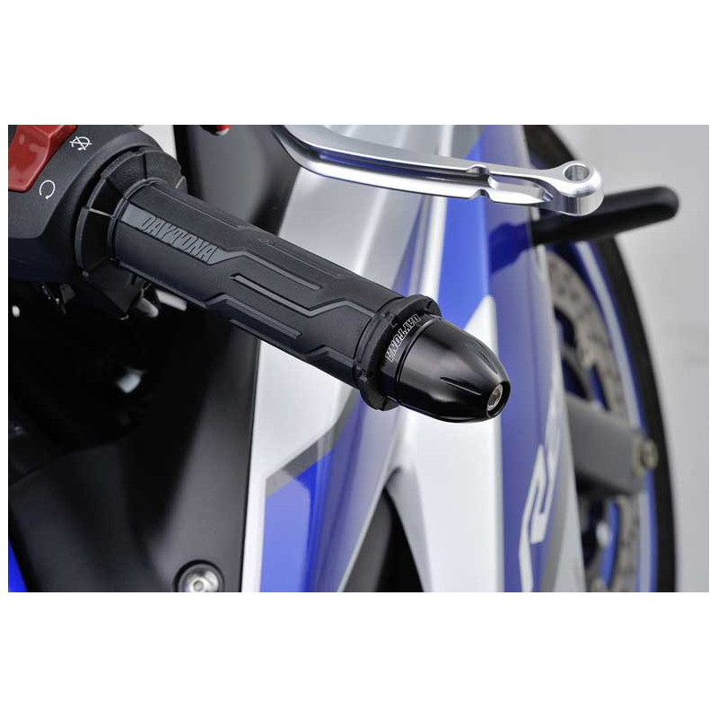 EMBOUTS DE GUIDON BULLET 14-19MM NOIR