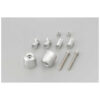 EMBOUTS DE GUIDON PINO-3 14-19MM SILVER