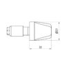 EMBOUTS DE GUIDON STABILISATEURS MV AGUSTA GIACOMO AGOSTINI