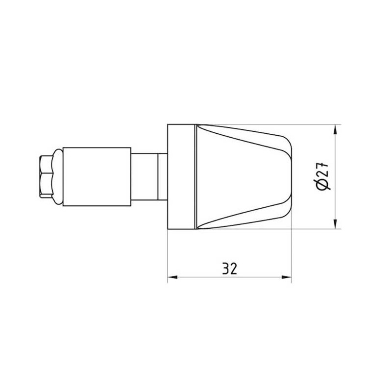 EMBOUTS DE GUIDON STABILISATEURS MV AGUSTA GIACOMO AGOSTINI