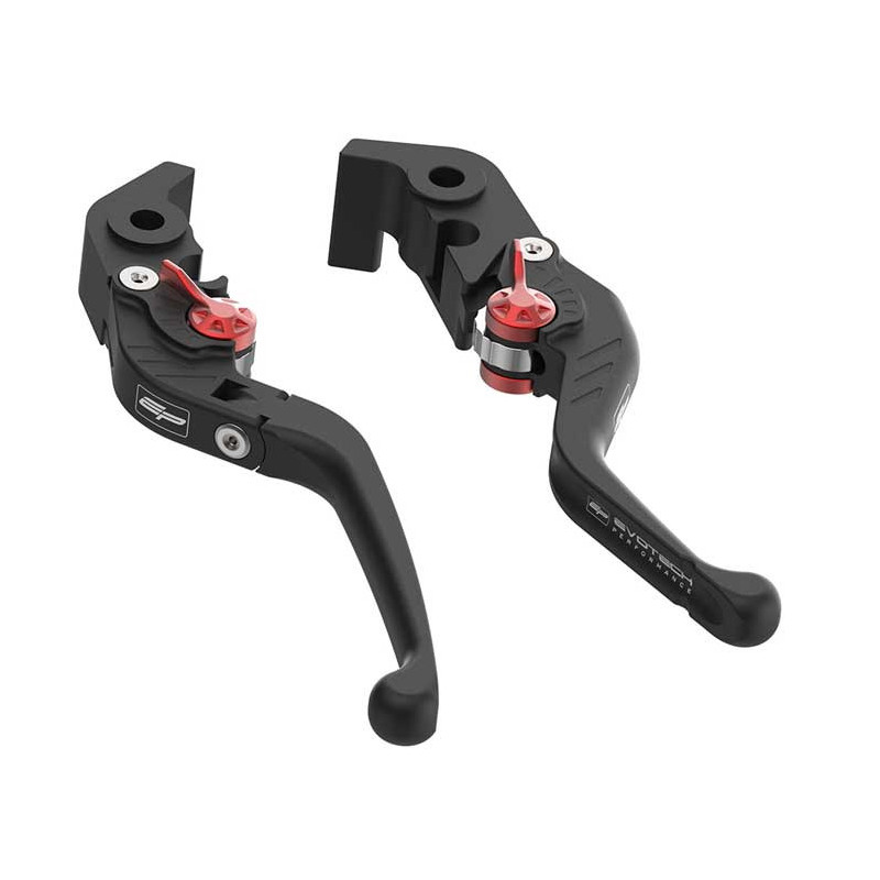 Ensemble de leviers d'embrayage repliables Evo et de frein court Evotech - April