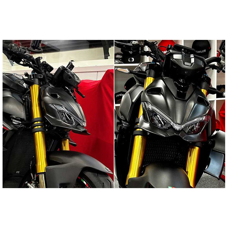 ENTOURAGE DE PAHRE SUPERIEUR CARBONE MAT CNC RACING Ducati Streetfighter V4