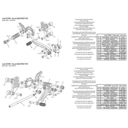 ENTRETOISE DE COMMANDE RECULEES BONAMICI RACING PIECE DETACHEE