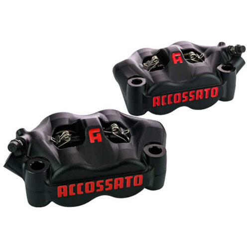 ETRIER ACCOSSATO MONOBLOC FORGÉ 4 PISTONS ALUMINIUMOFFSET 30+ PLAQUETTES