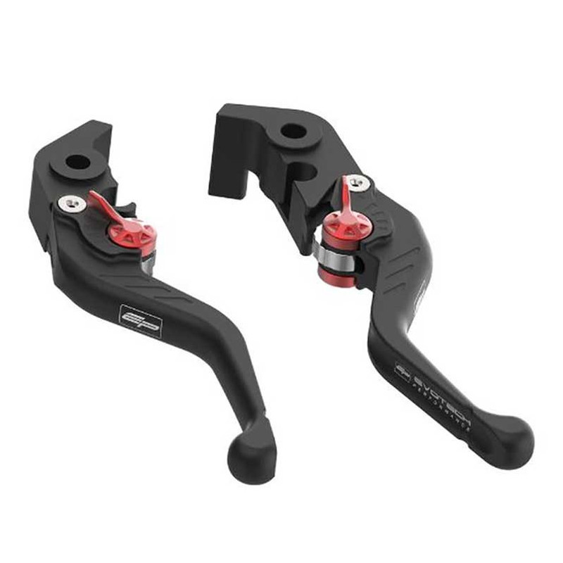 EVOTECH KIT LEVIERS DE FREIN ET EMBRAYAGE COURTS FIXES - APRILIA CAPONORD 1200 ( EVOTECH KIT LEVIERS DE FREIN ET EMBRAYAGE COURTS FIXES - APRILIA CAPONORD 1200 (