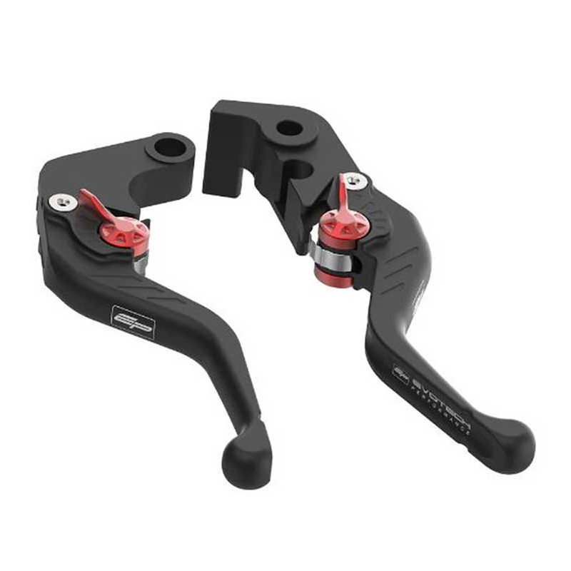 EVOTECH KIT LEVIERS DE FREIN ET EMBRAYAGE COURTS FIXES - APRILIA GPR 150 (2021+)