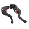 EVOTECH KIT LEVIERS DE FREIN ET EMBRAYAGE COURTS FIXES - TRIUMPH SCRAMBLER 1200