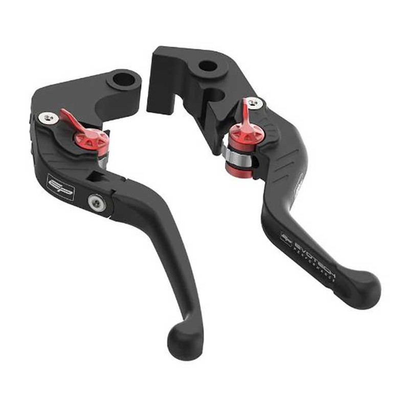 EVOTECH KIT LEVIERS DE FREIN ET EMBRAYAGE COURTS REPLIABLES - KAWASAKI Z900RS  (