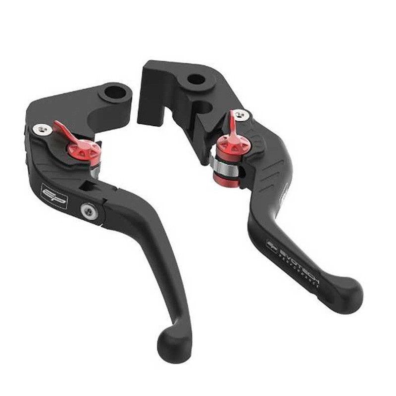 EVOTECH KIT LEVIERS DE FREIN ET EMBRAYAGE COURTS REPLIABLES - TRIUMPH DAYTONA 67