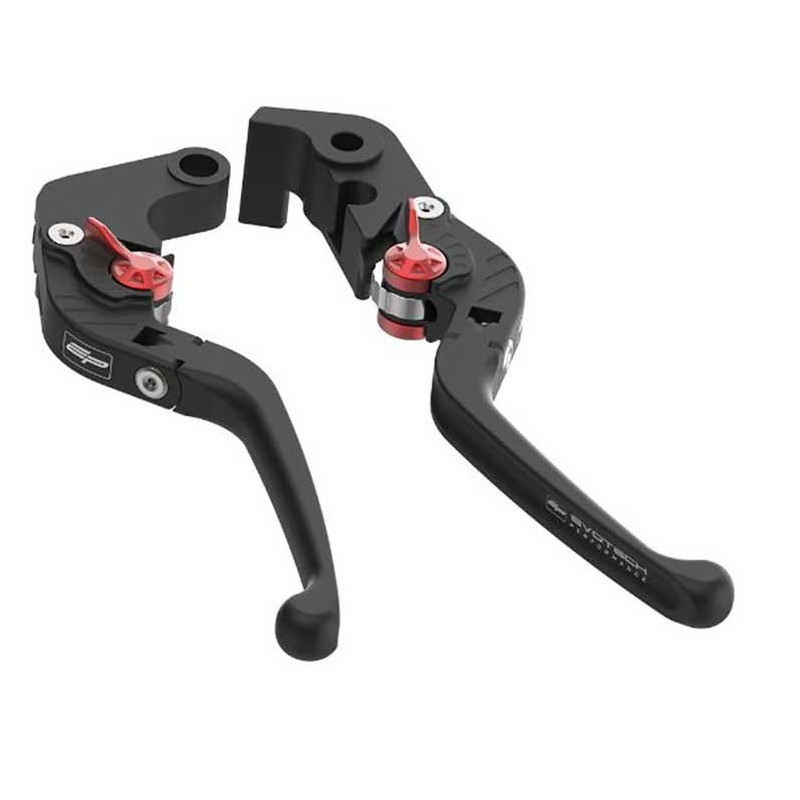 EVOTECH KIT LEVIERS DE FREIN ET EMBRAYAGE LONGS REPLIABLES - APRILIA GPR 150 (20